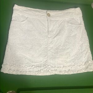 Lilly Pulitzer White Skirt